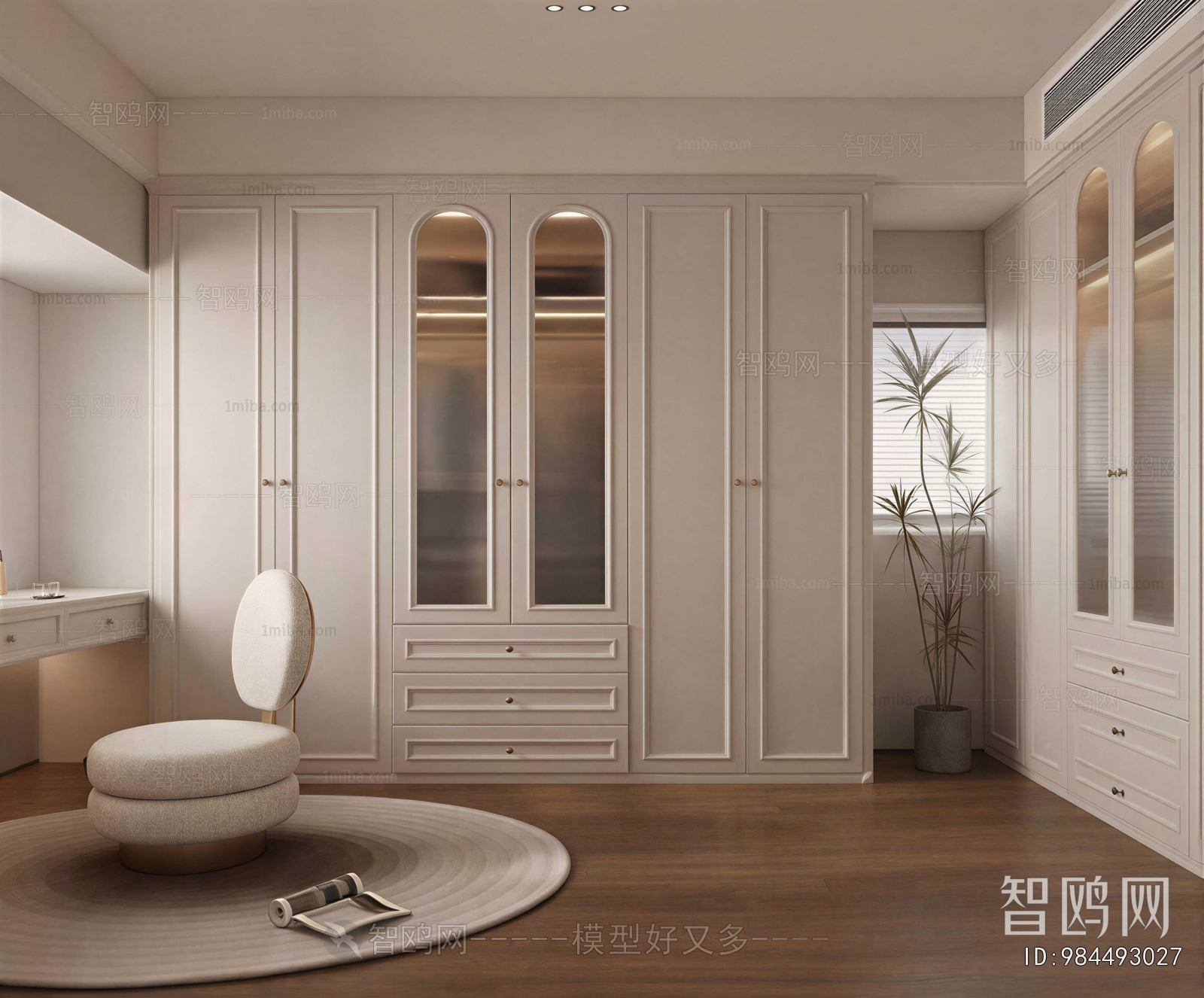 Modern Clothes Storage Area