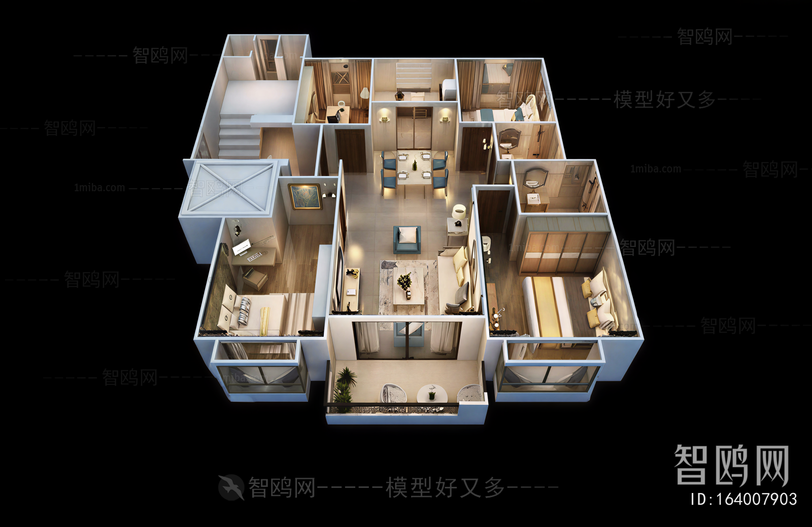 Modern A Bird's-eye View Of Home Decoration