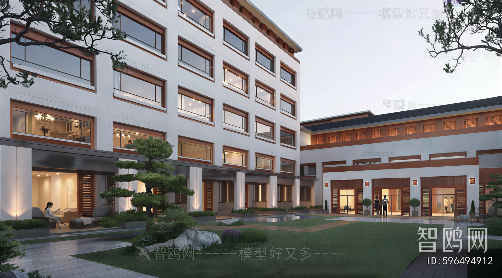 New Chinese Style Courtyard/landscape