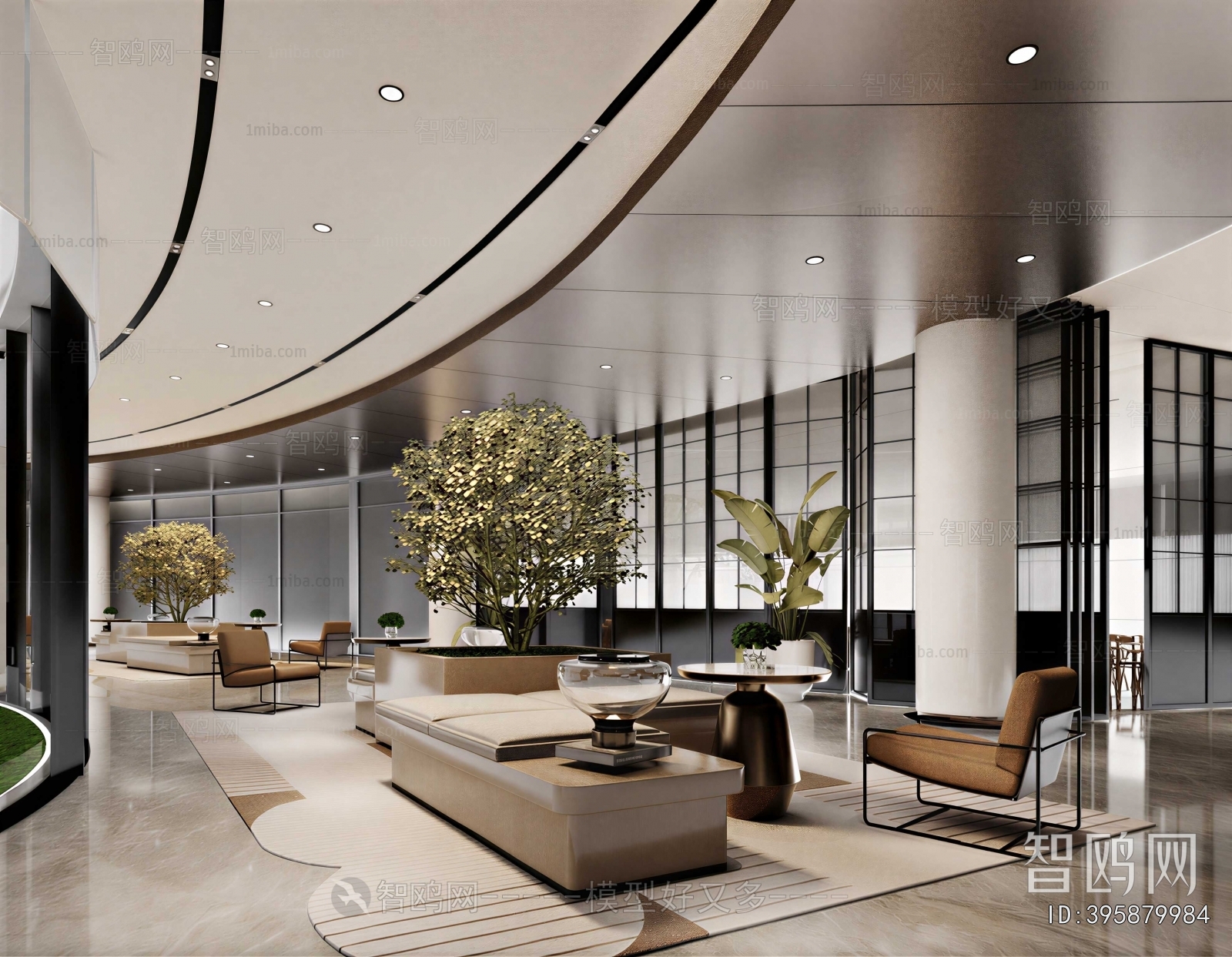 Modern Office Reception Desk