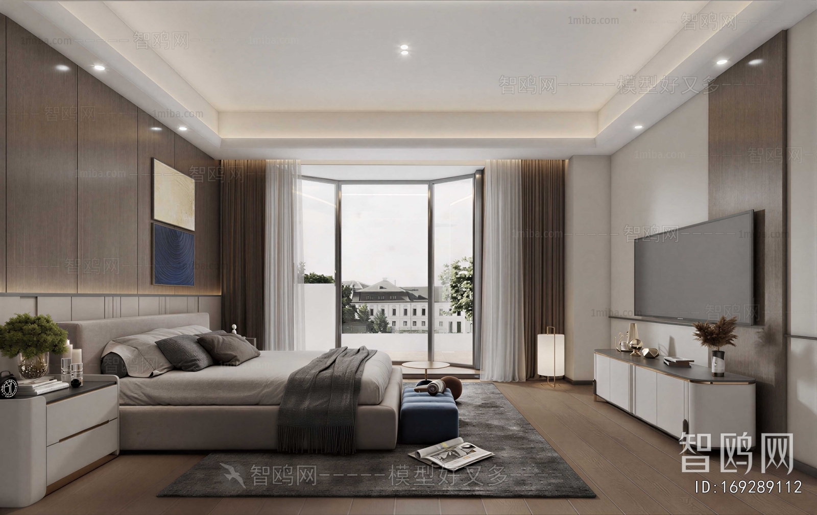 Modern Wabi-sabi Style Bedroom