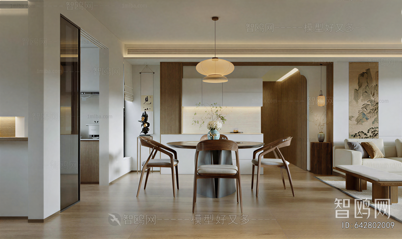 New Chinese Style Dining Room