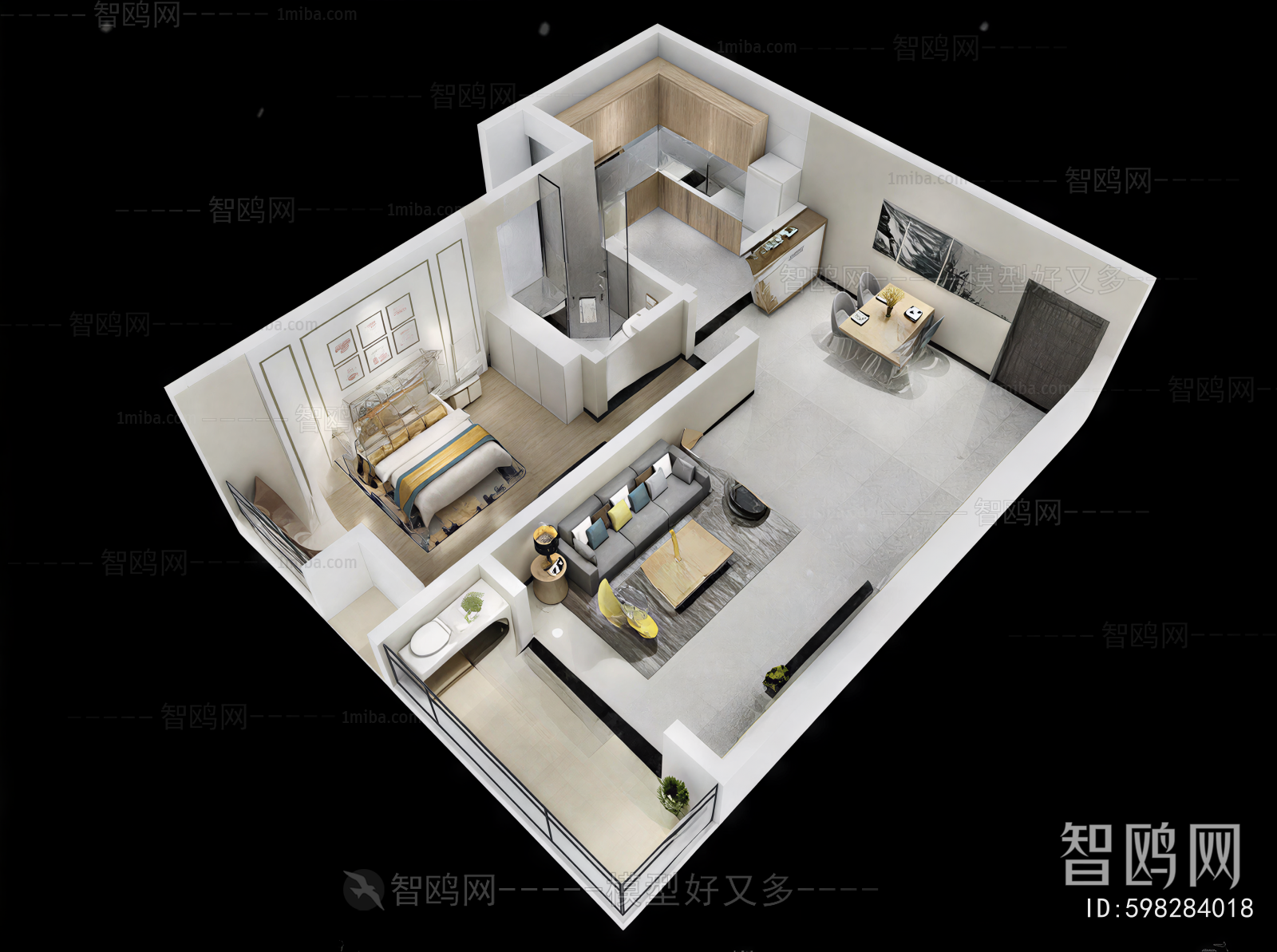 Modern A Bird's-eye View Of Home Decoration