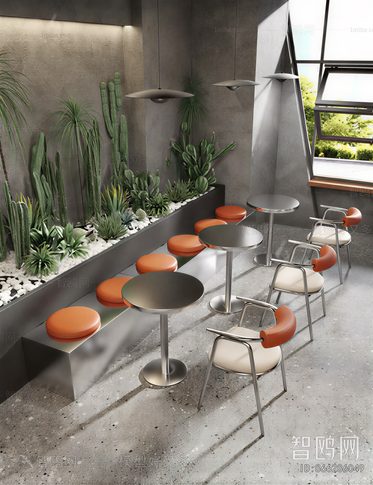 Industrial Style Card Seat Sofa