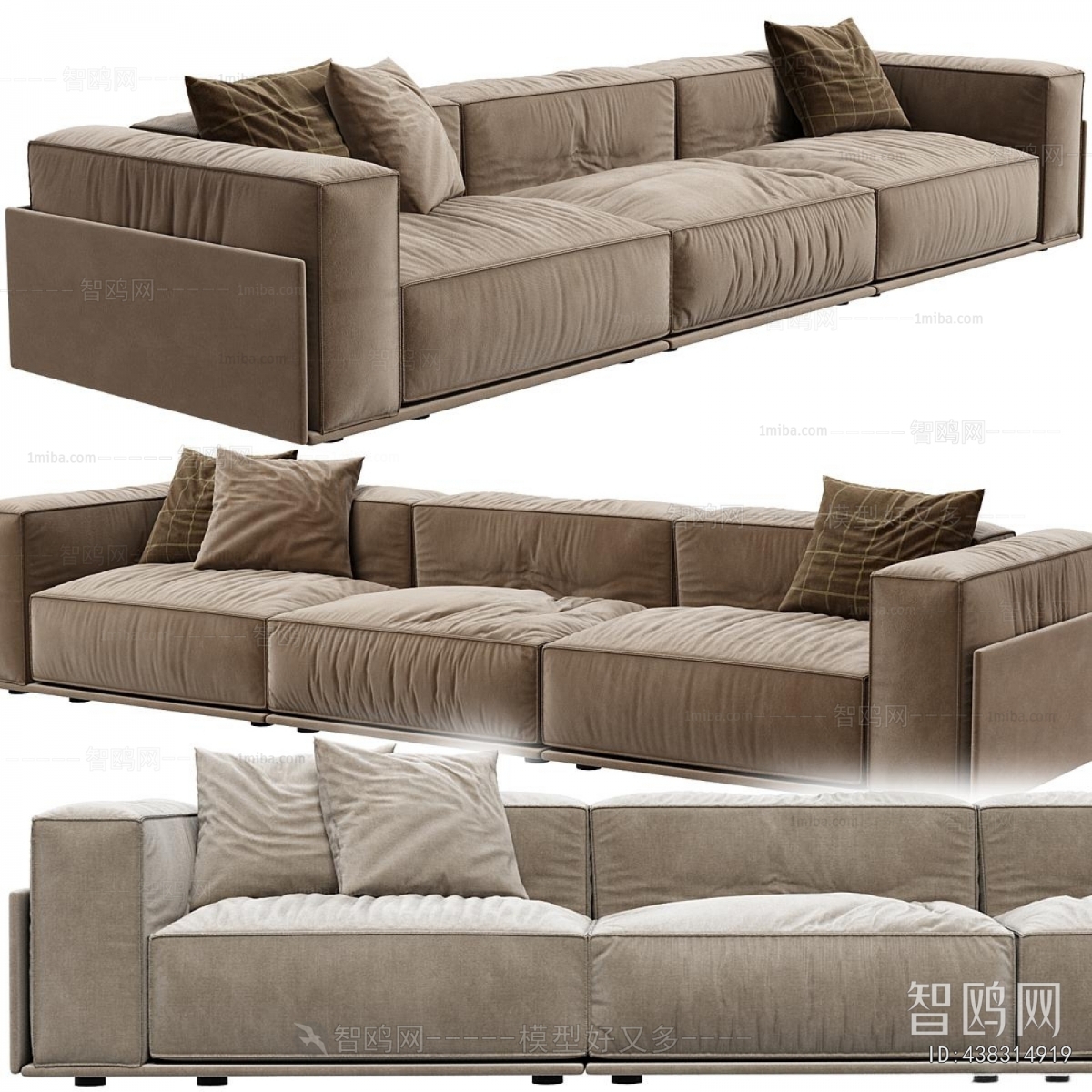 Modern Three-seat Sofa