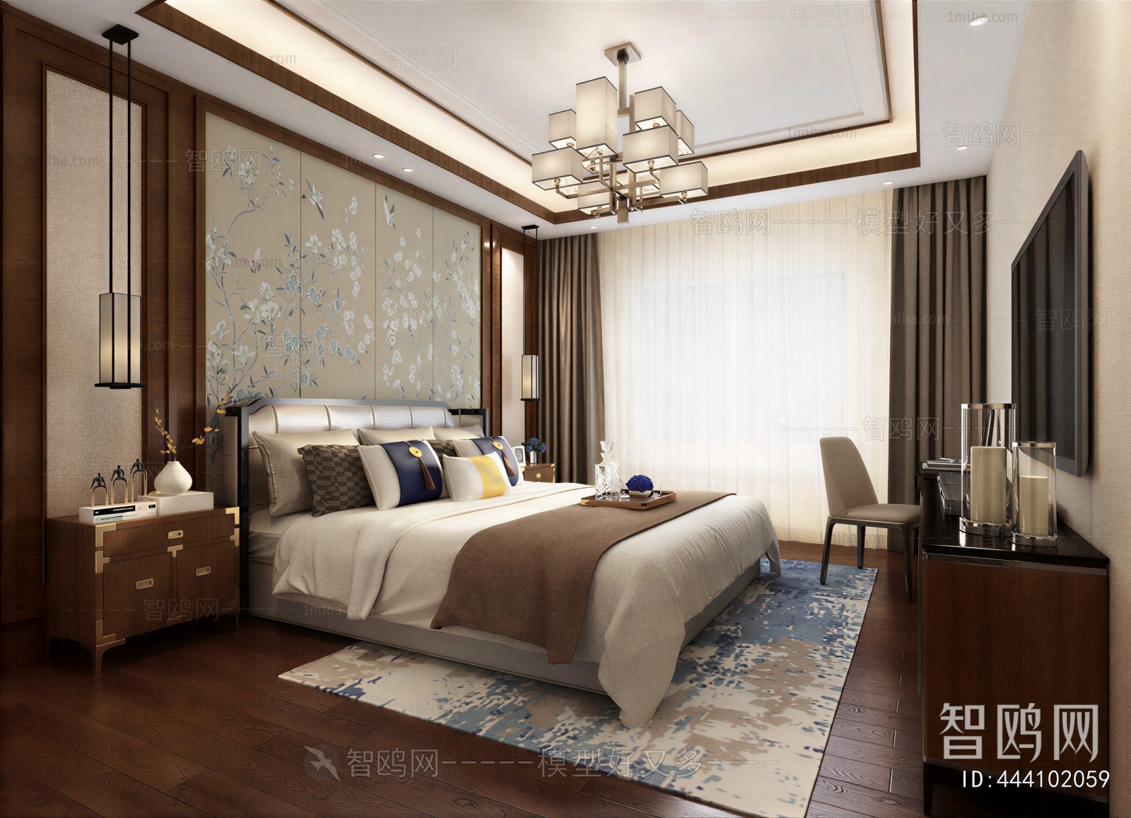 New Chinese Style Bedroom