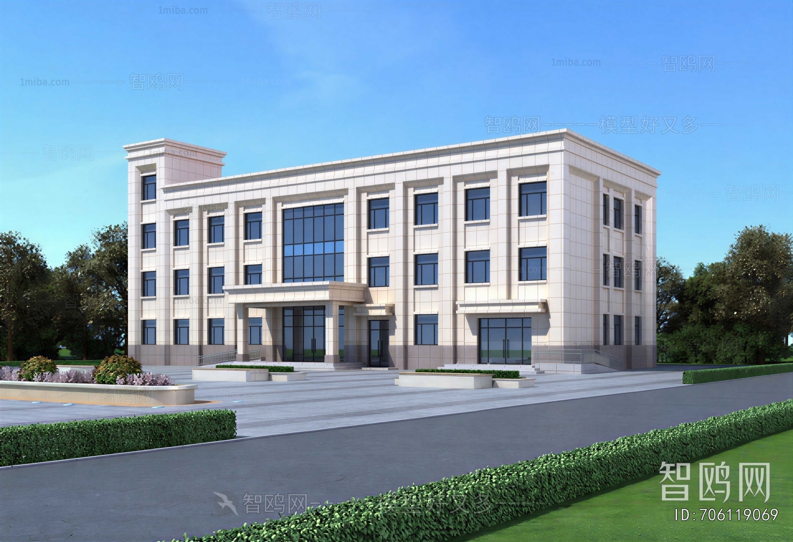 Modern Appearance Of Commercial Building