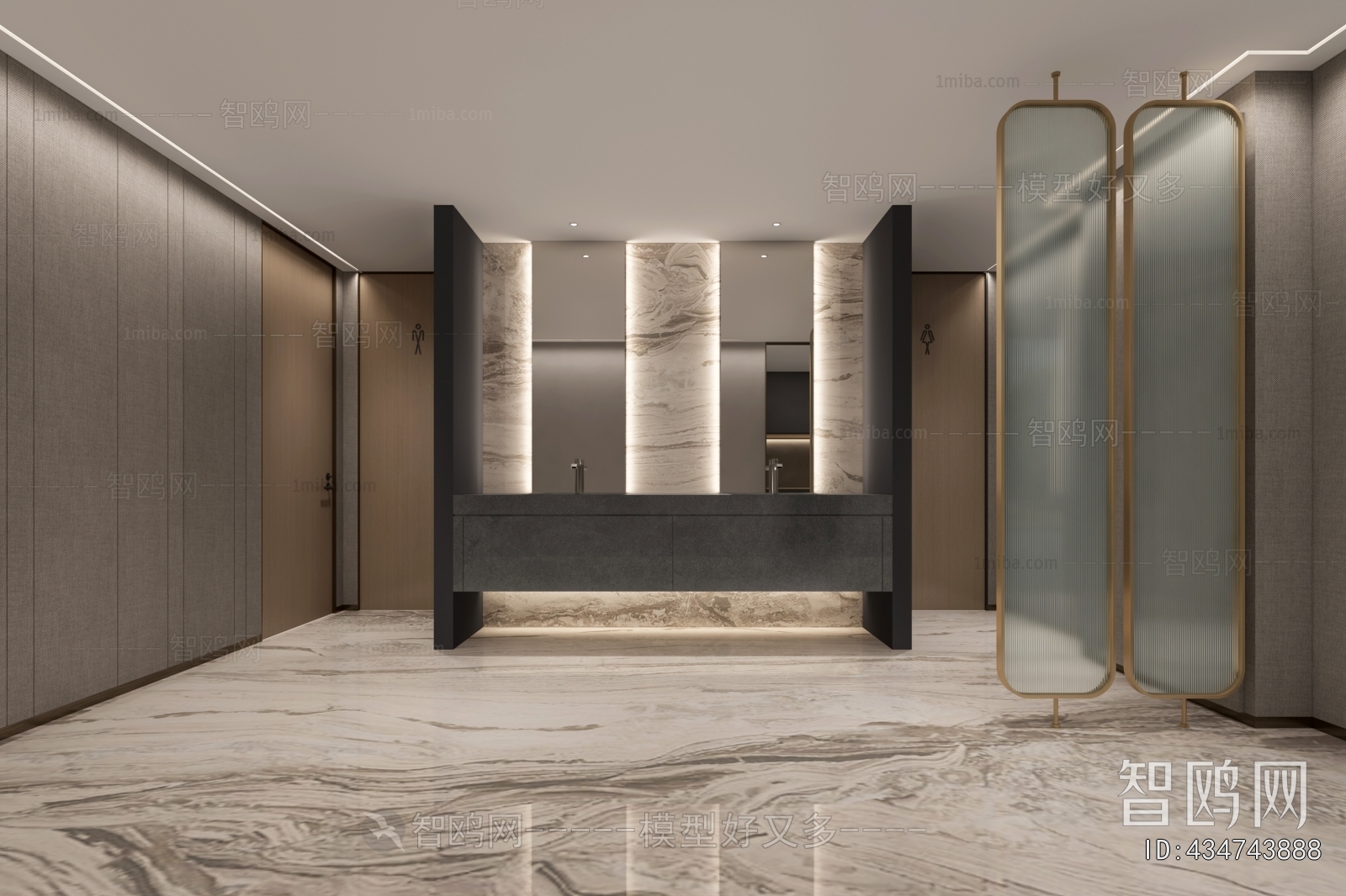 Modern Public Toilet