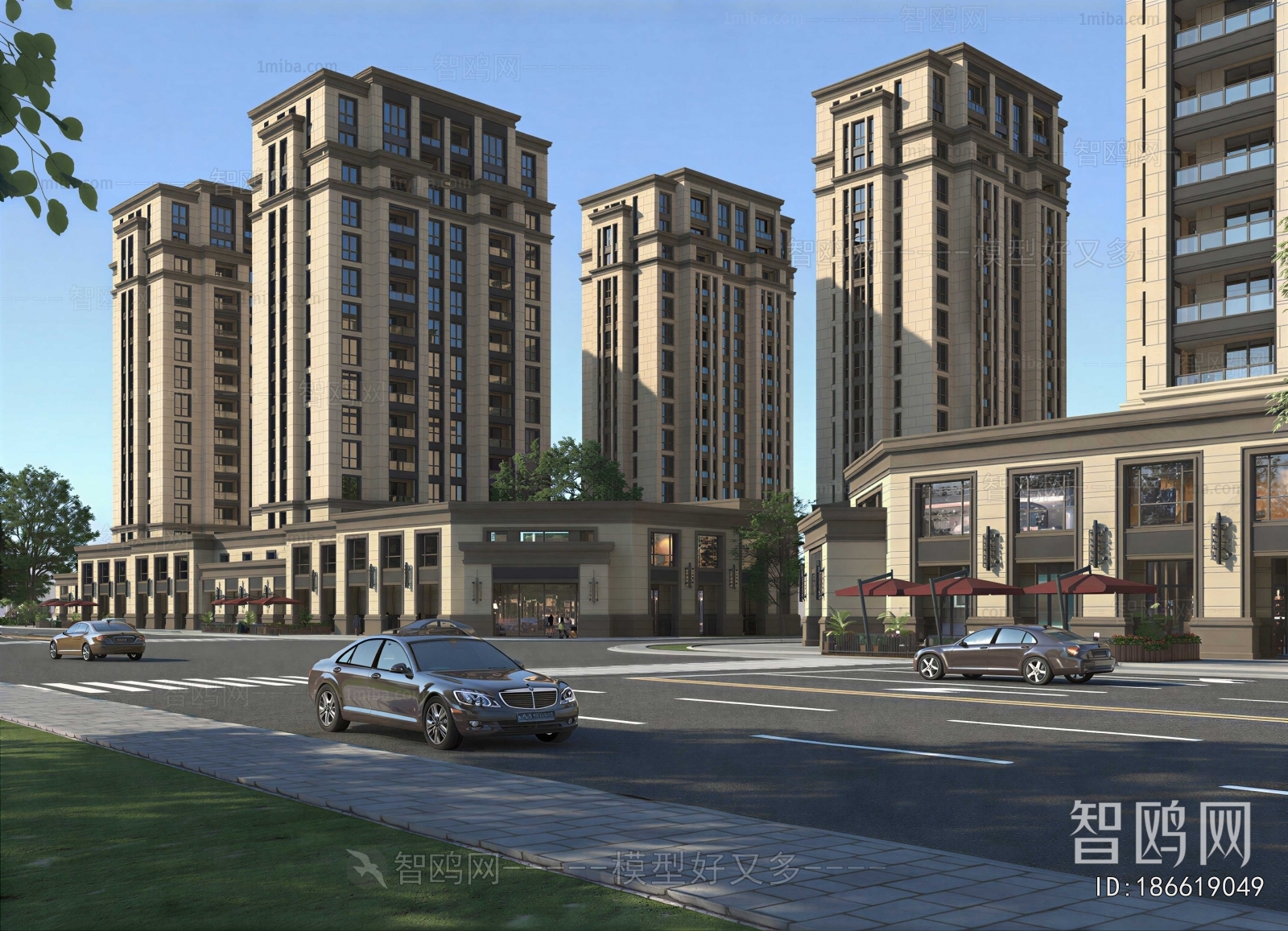 Simple European Style Residential Building