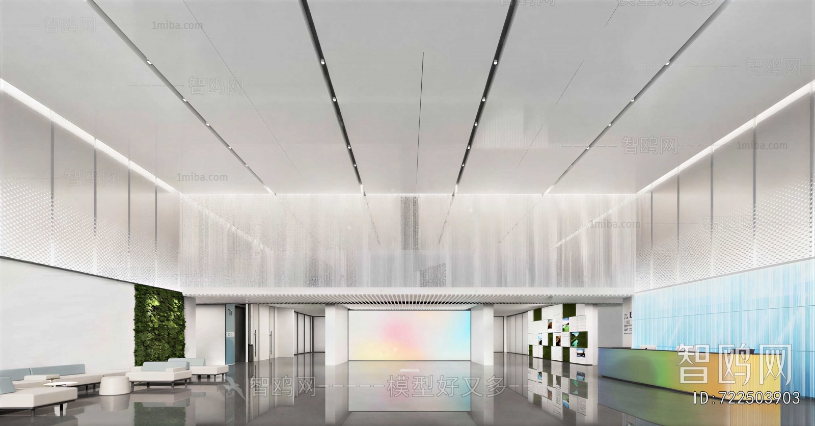 Modern Office Reception Desk