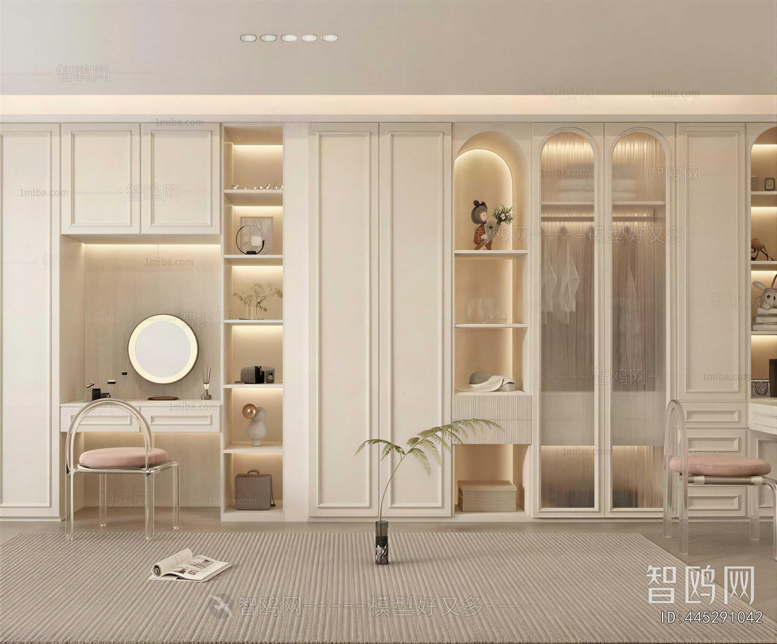 Modern Clothes Storage Area