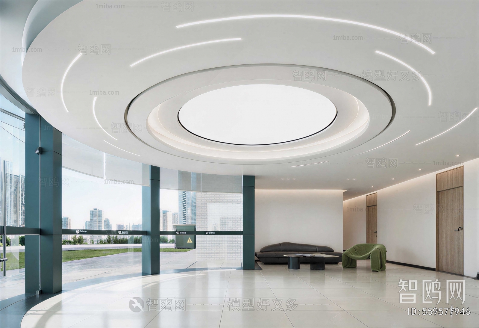 Modern Office Reception Desk