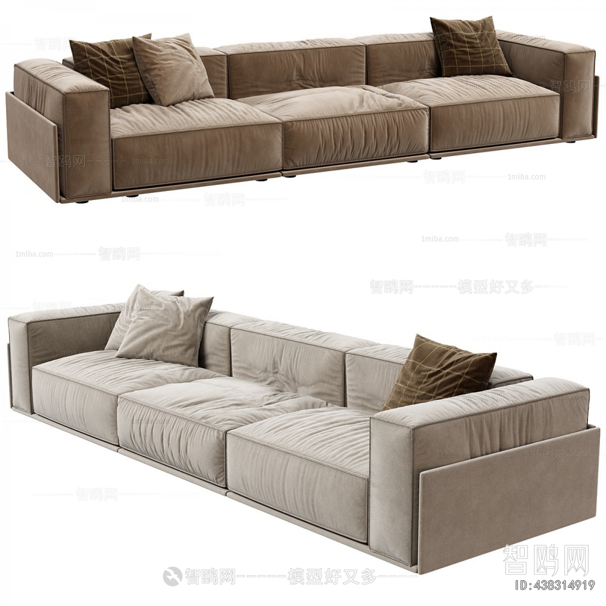 Modern Three-seat Sofa
