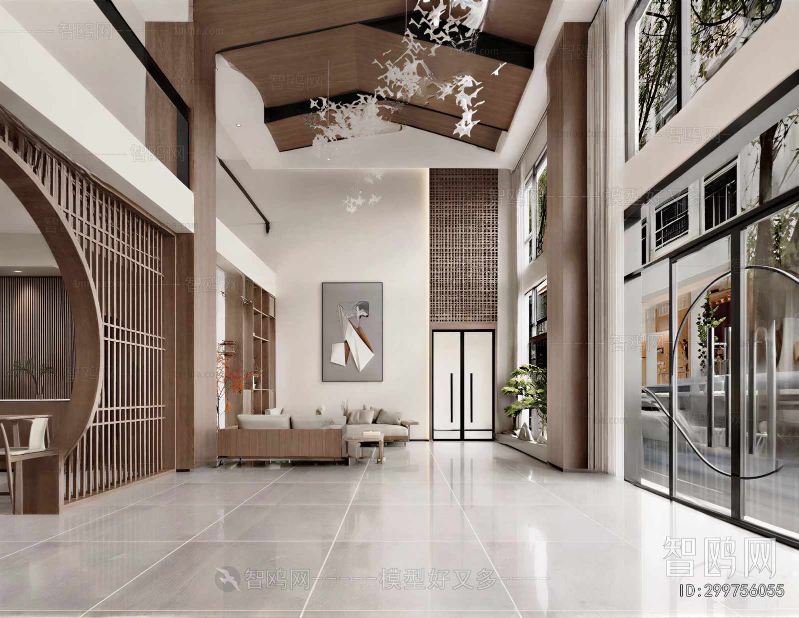 New Chinese Style Lobby Hall