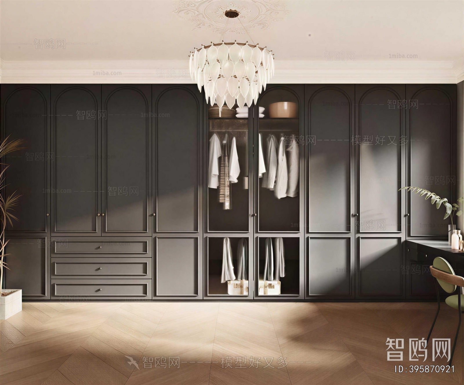 Modern Clothes Storage Area