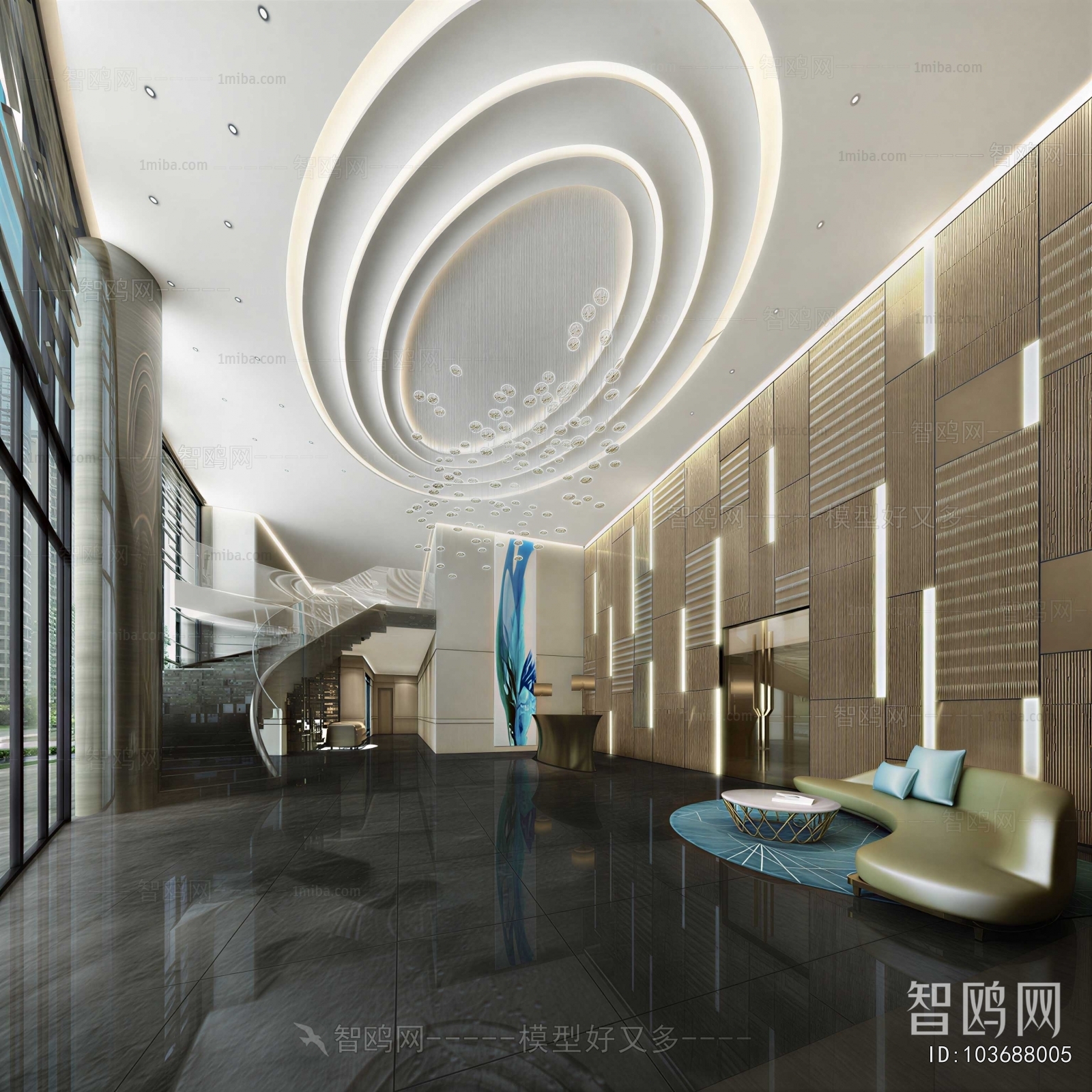 Modern Office Reception Desk