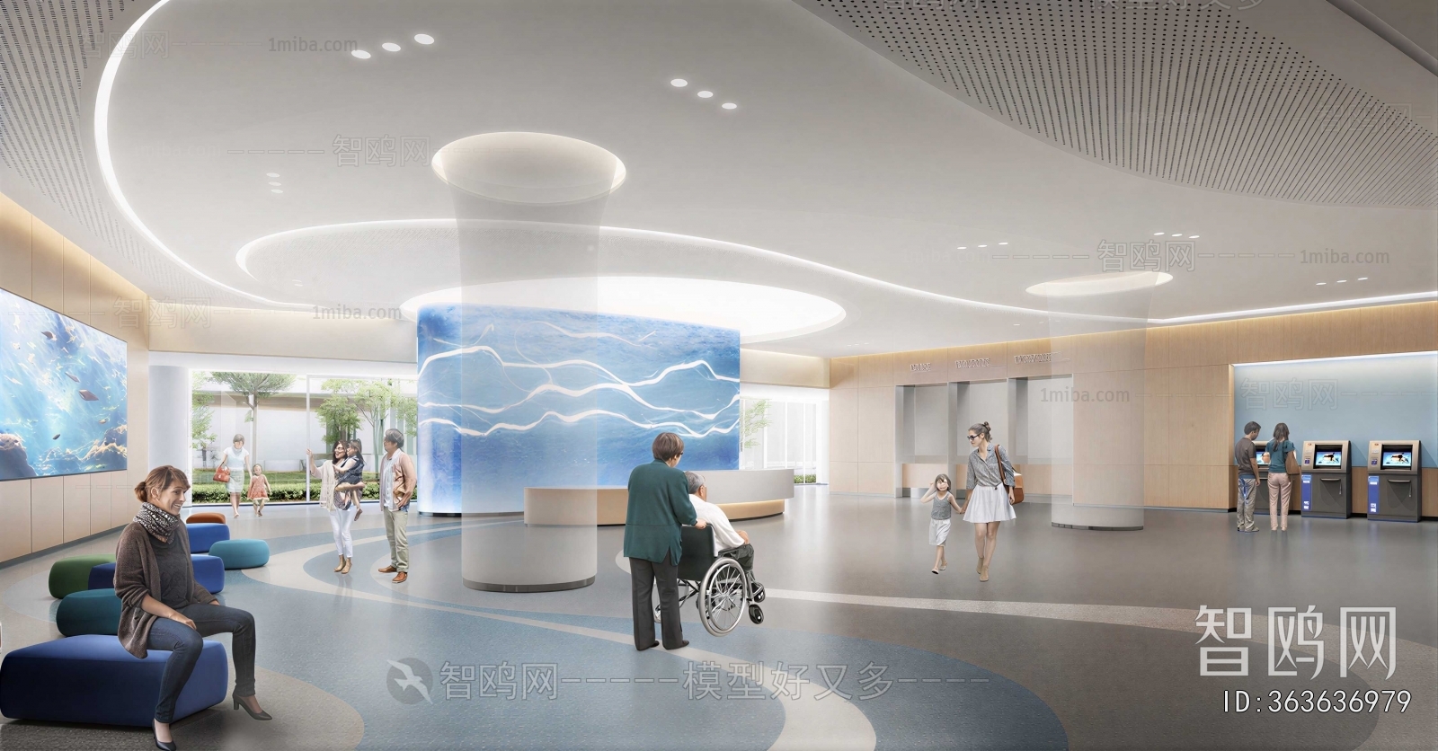 Modern Office Reception Desk