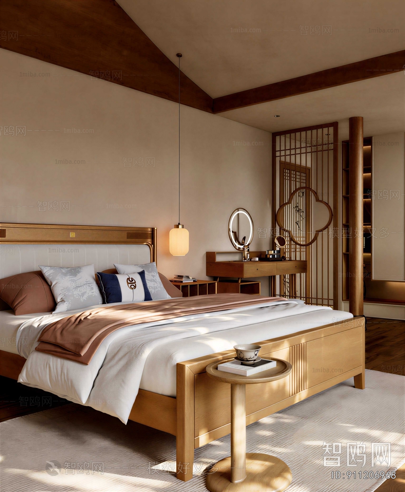 New Chinese Style Bedroom