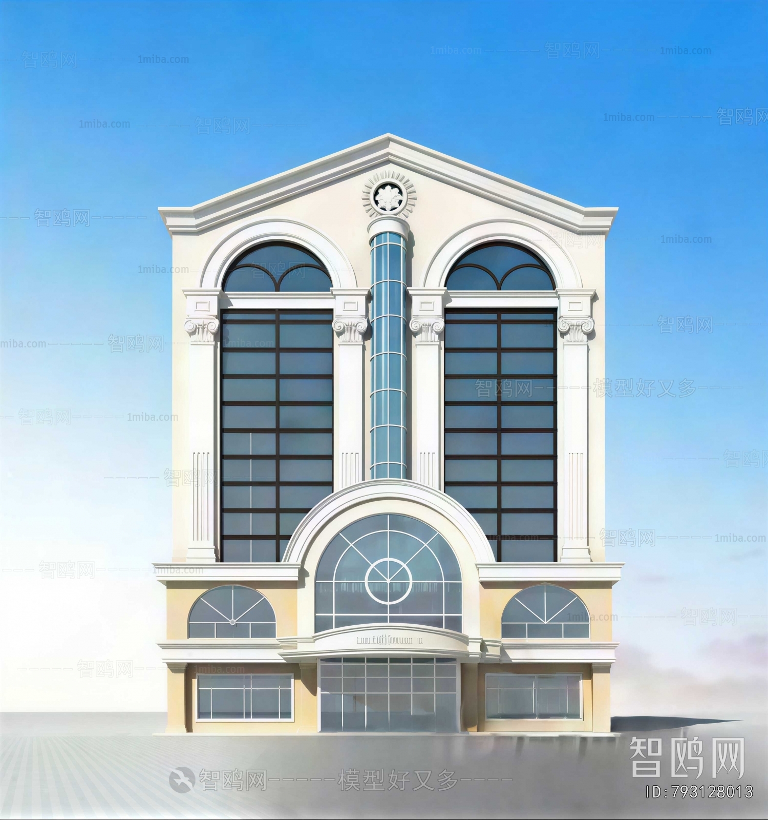 European Style Appearance Of Commercial Building