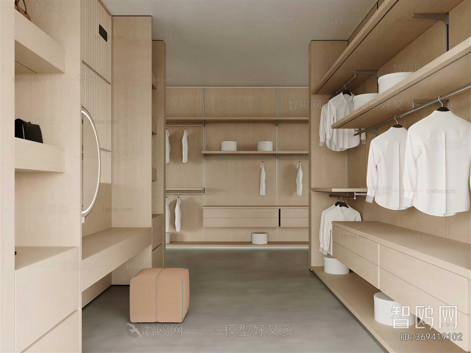 Modern Clothes Storage Area