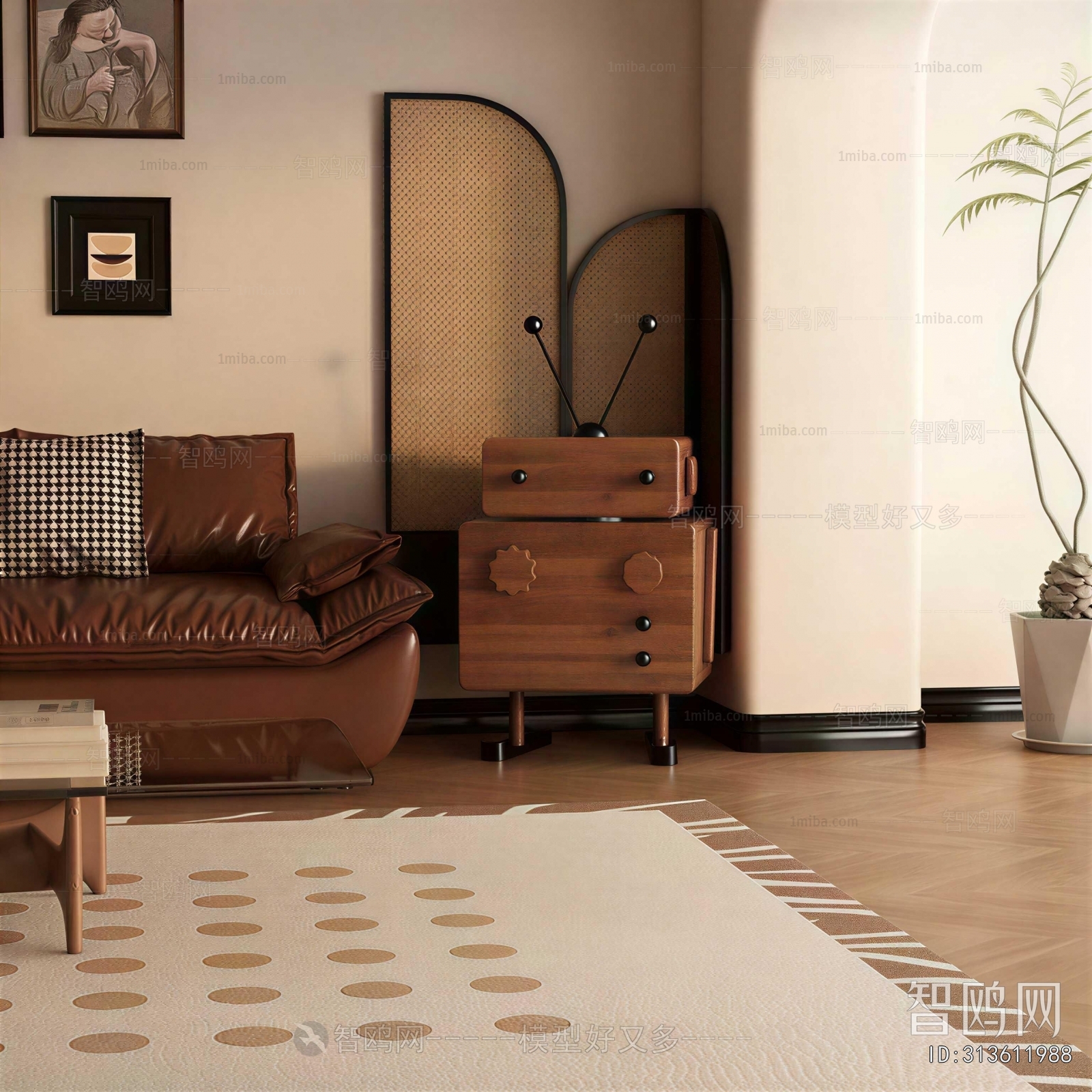 Modern Bedside Cupboard