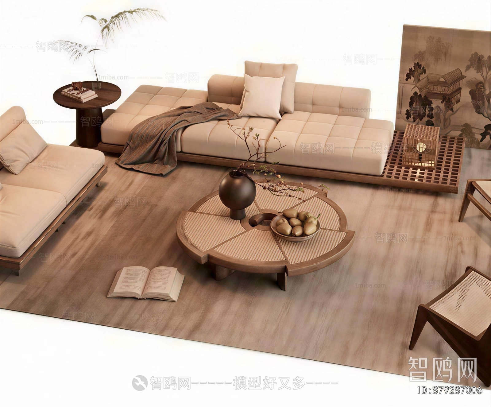 New Chinese Style Sofa Combination
