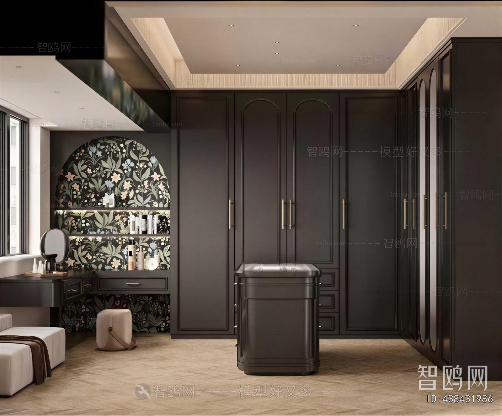 French Style Clothes Storage Area