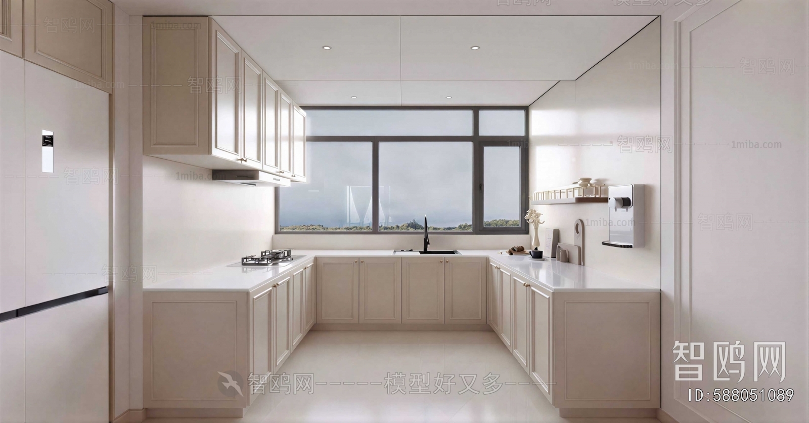 French Style Open Kitchen