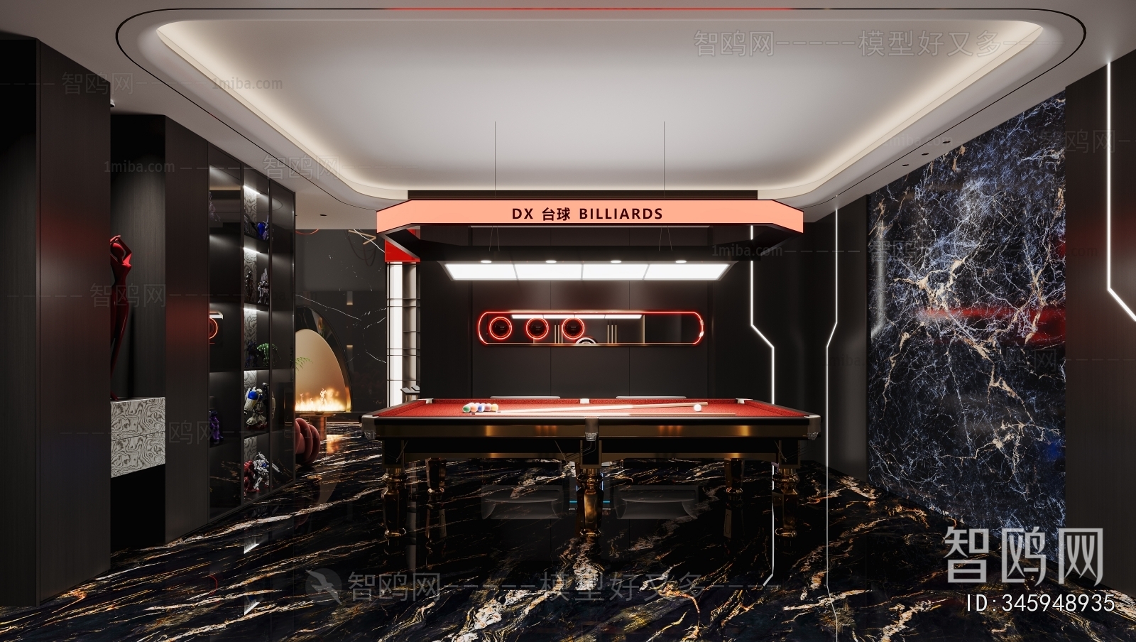 Modern Billiards Room