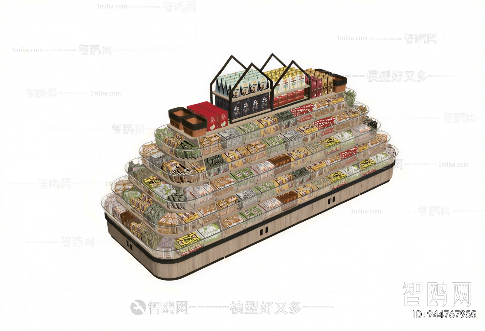 Modern Supermarket Shelf