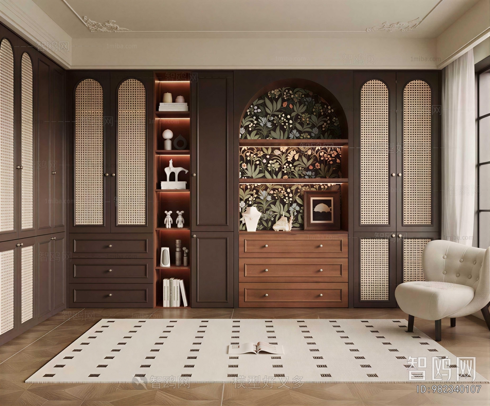 French Style Clothes Storage Area