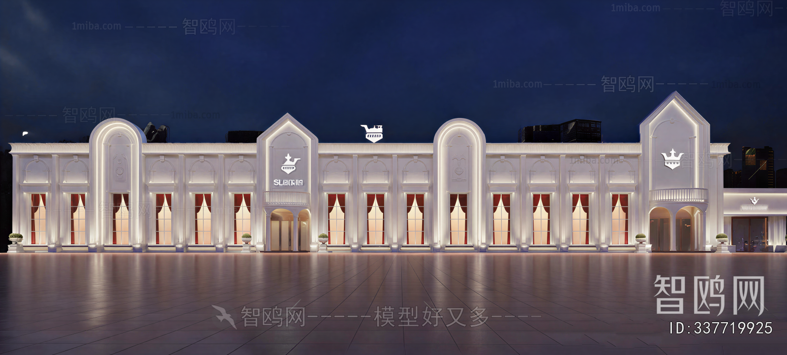 European Style Appearance Of Commercial Building