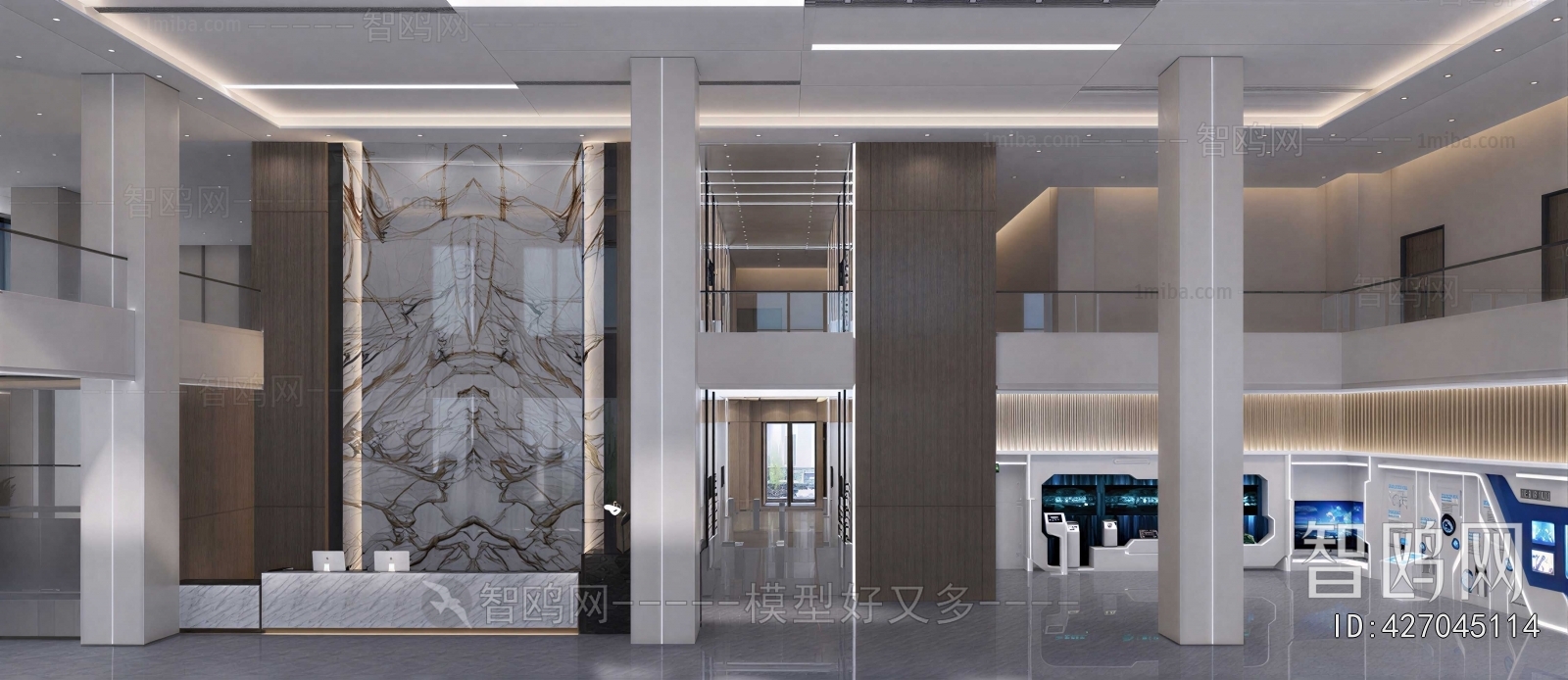 Modern Office Reception Desk