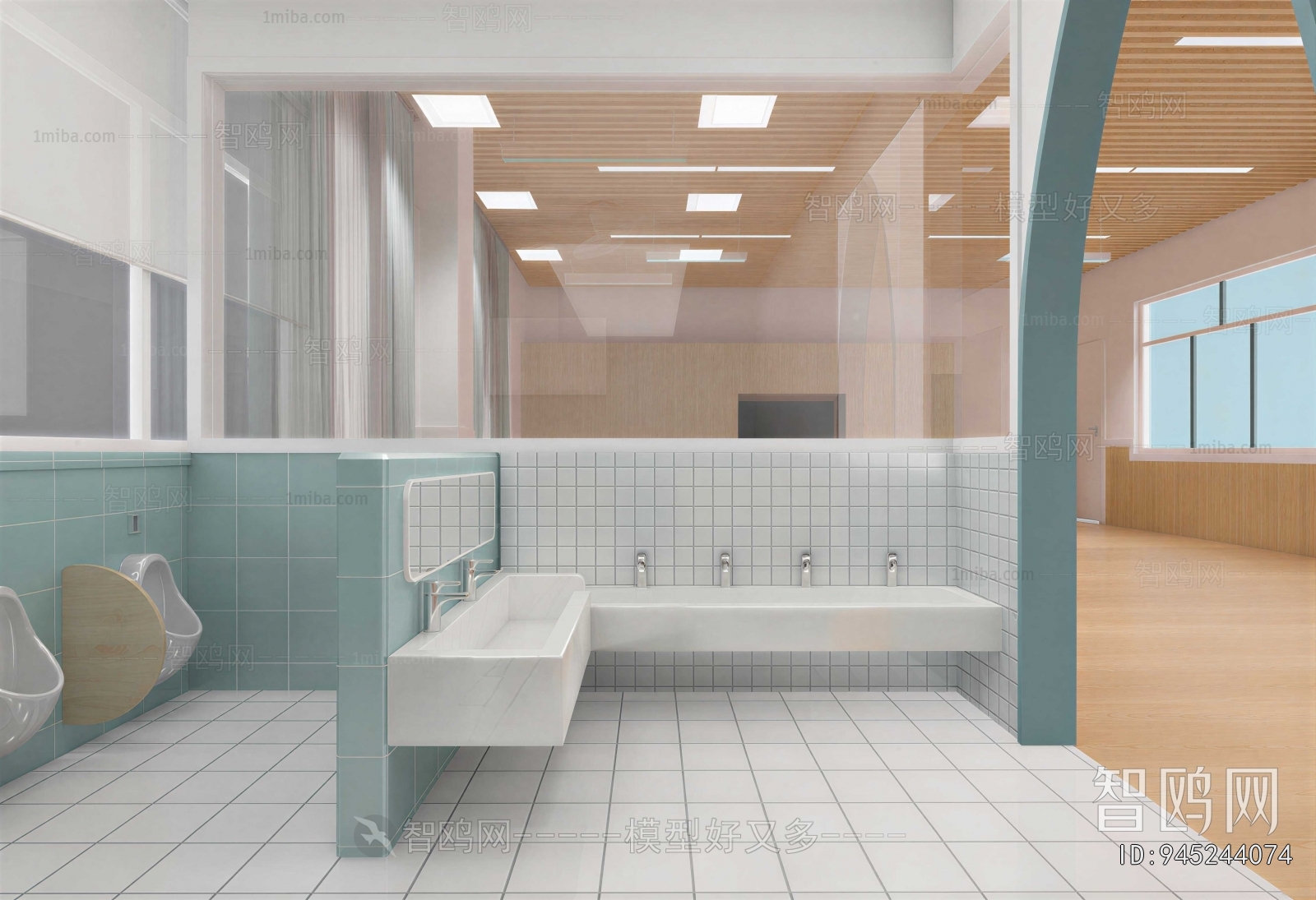 Modern Children's Restroom