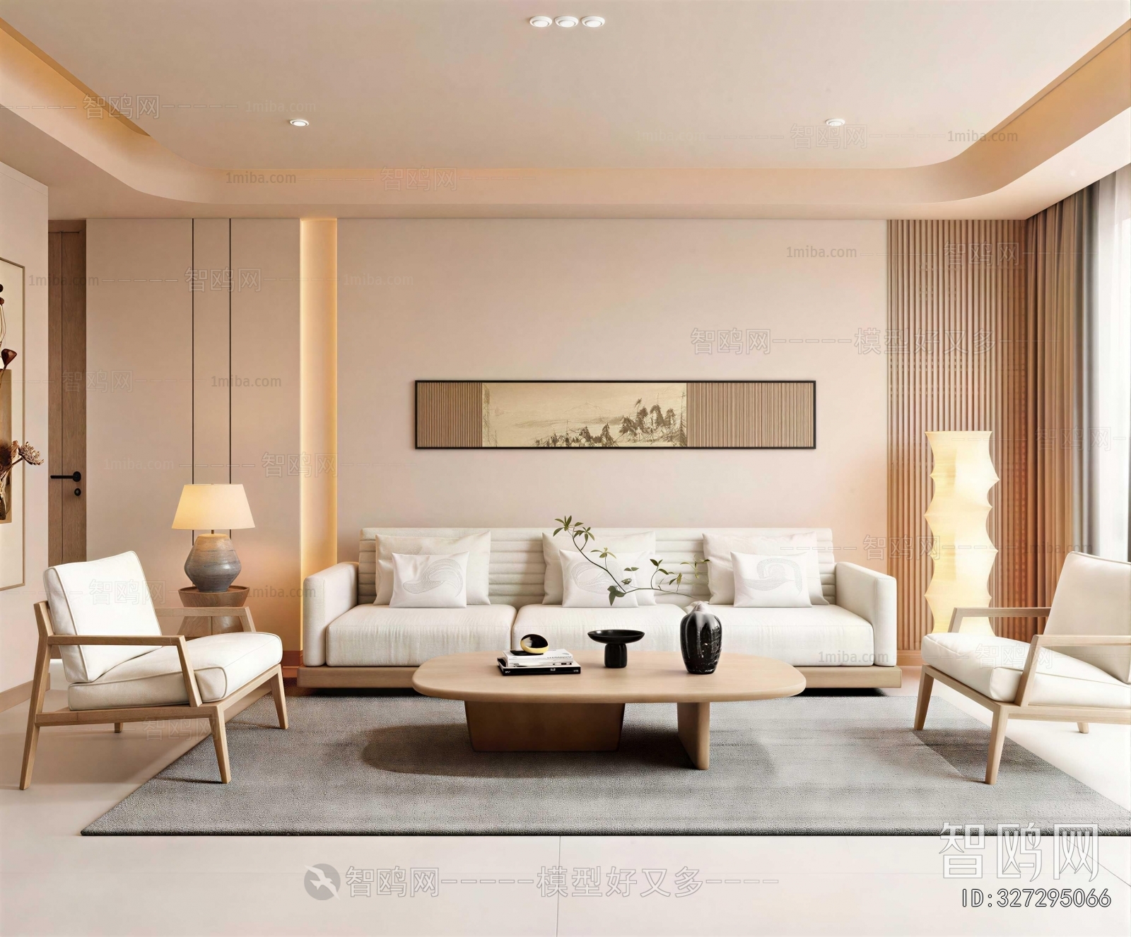 New Chinese Style A Living Room