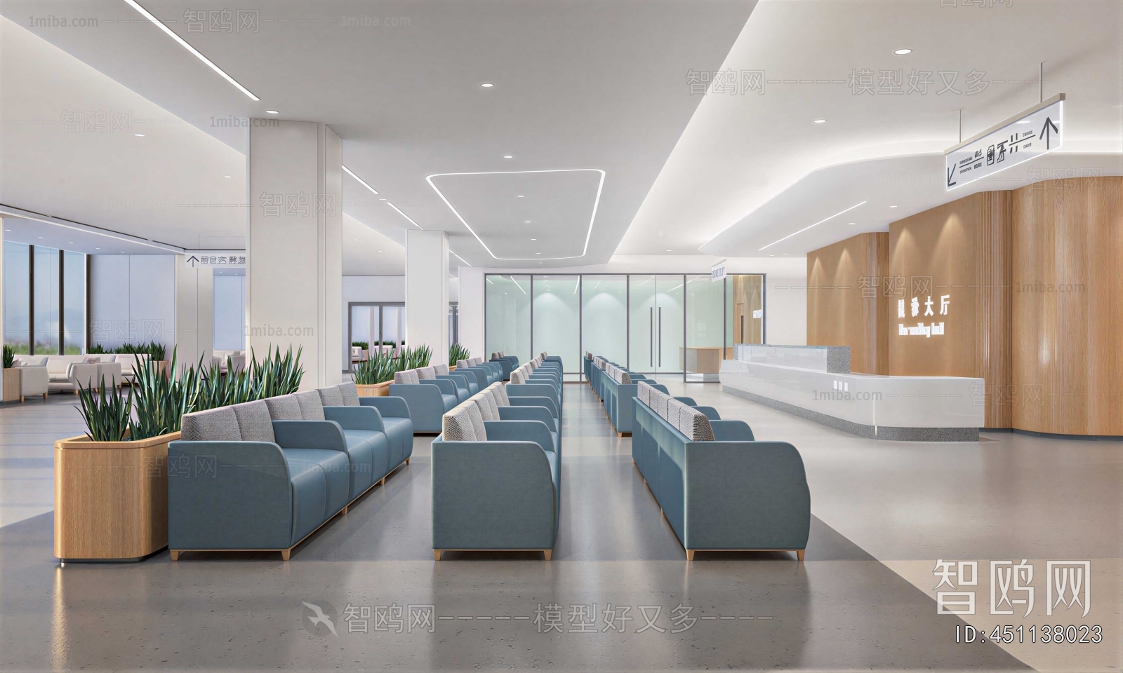 Modern Hospital Hall