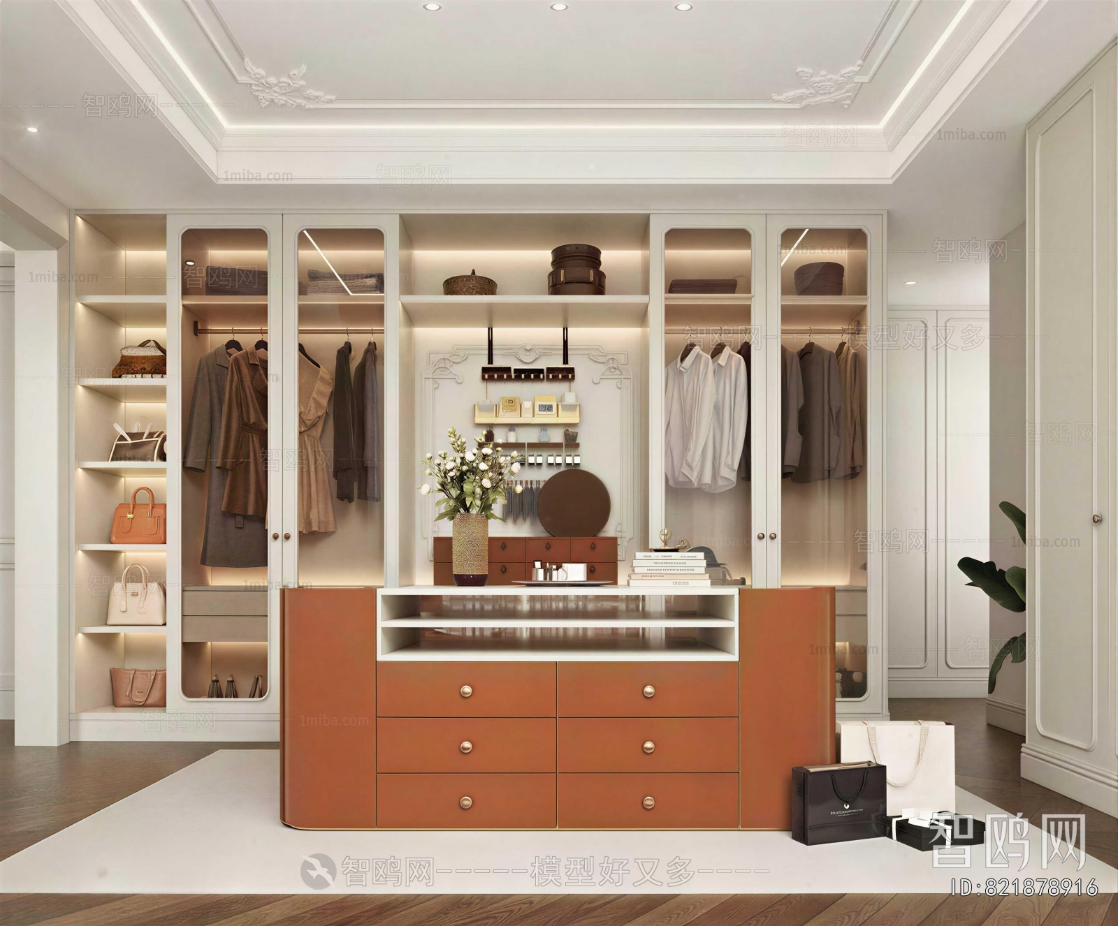 Modern Clothes Storage Area