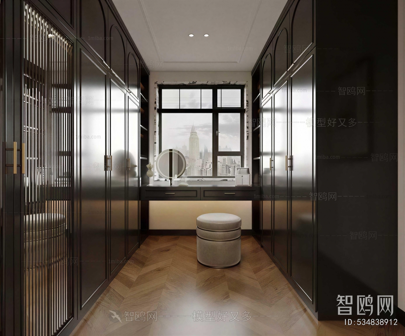 Modern Clothes Storage Area