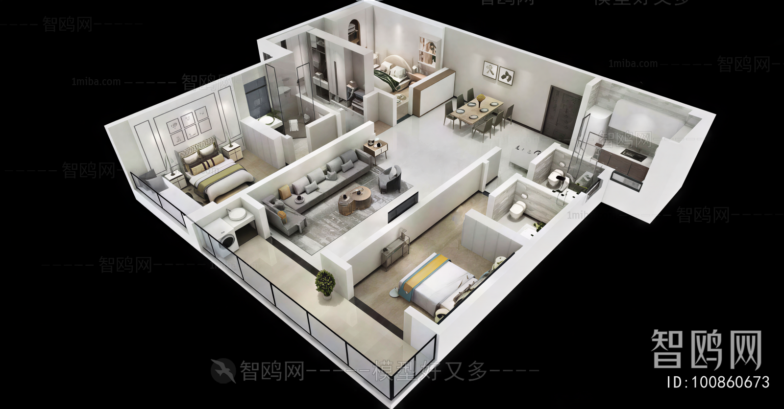 Modern A Bird's-eye View Of Home Decoration