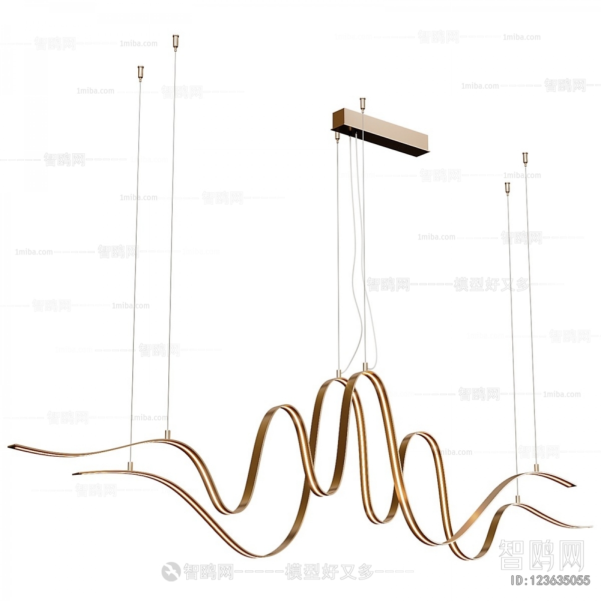 Modern Long Chandelier