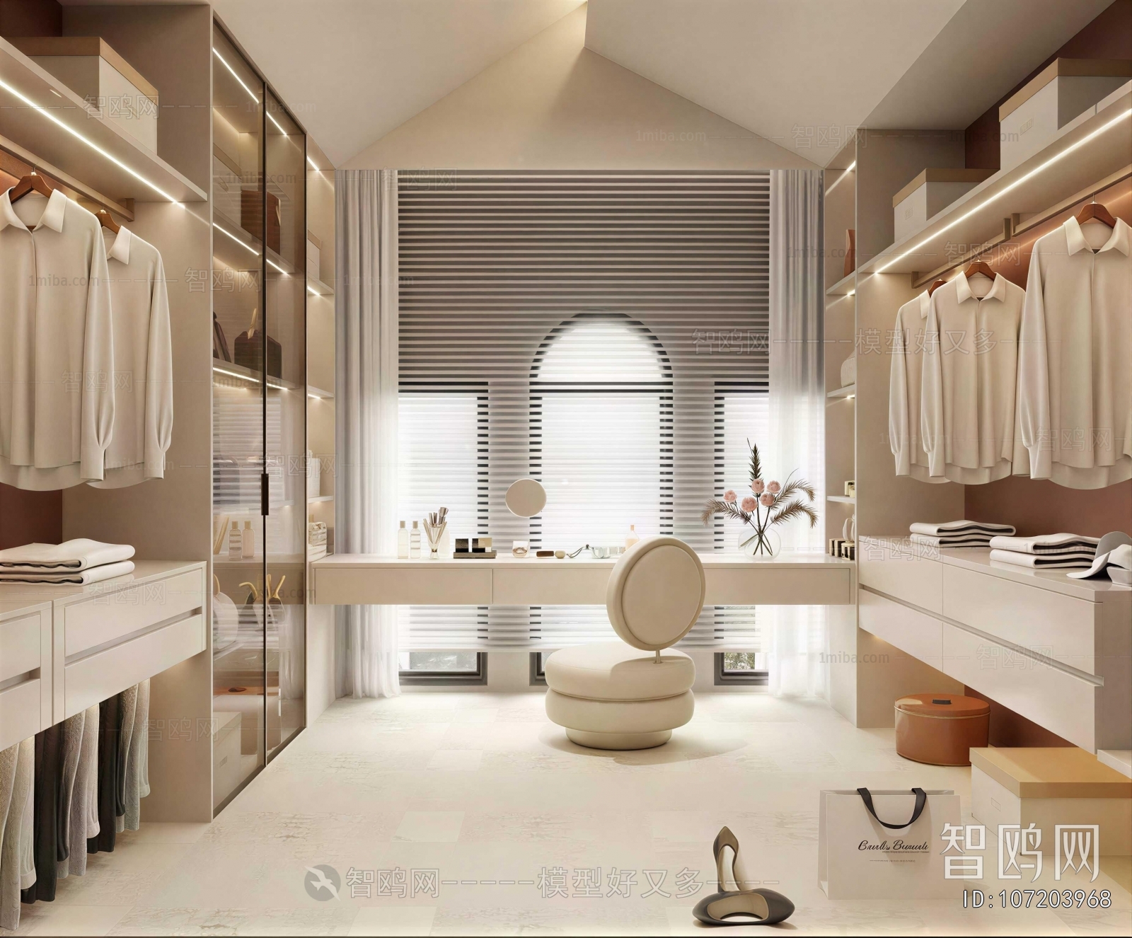 Modern Clothes Storage Area