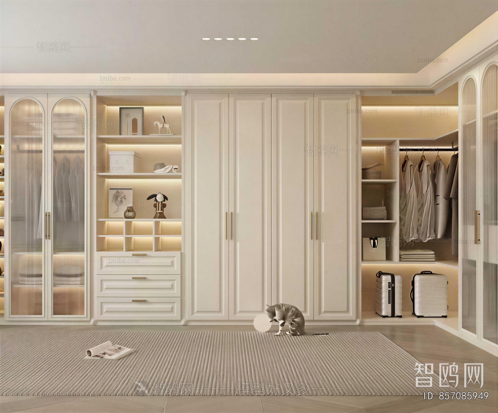 Modern Clothes Storage Area