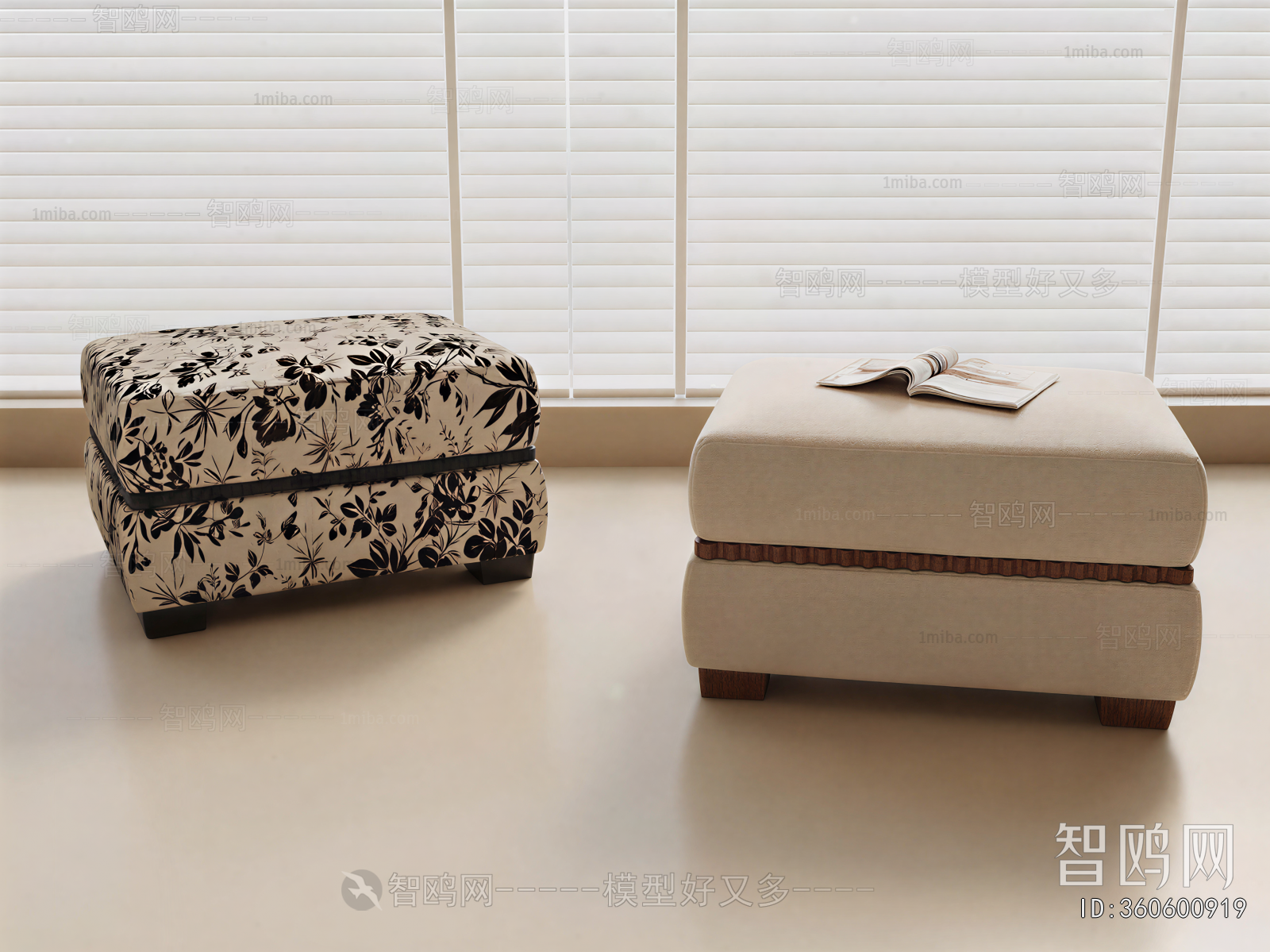 French Style Sofa Stool