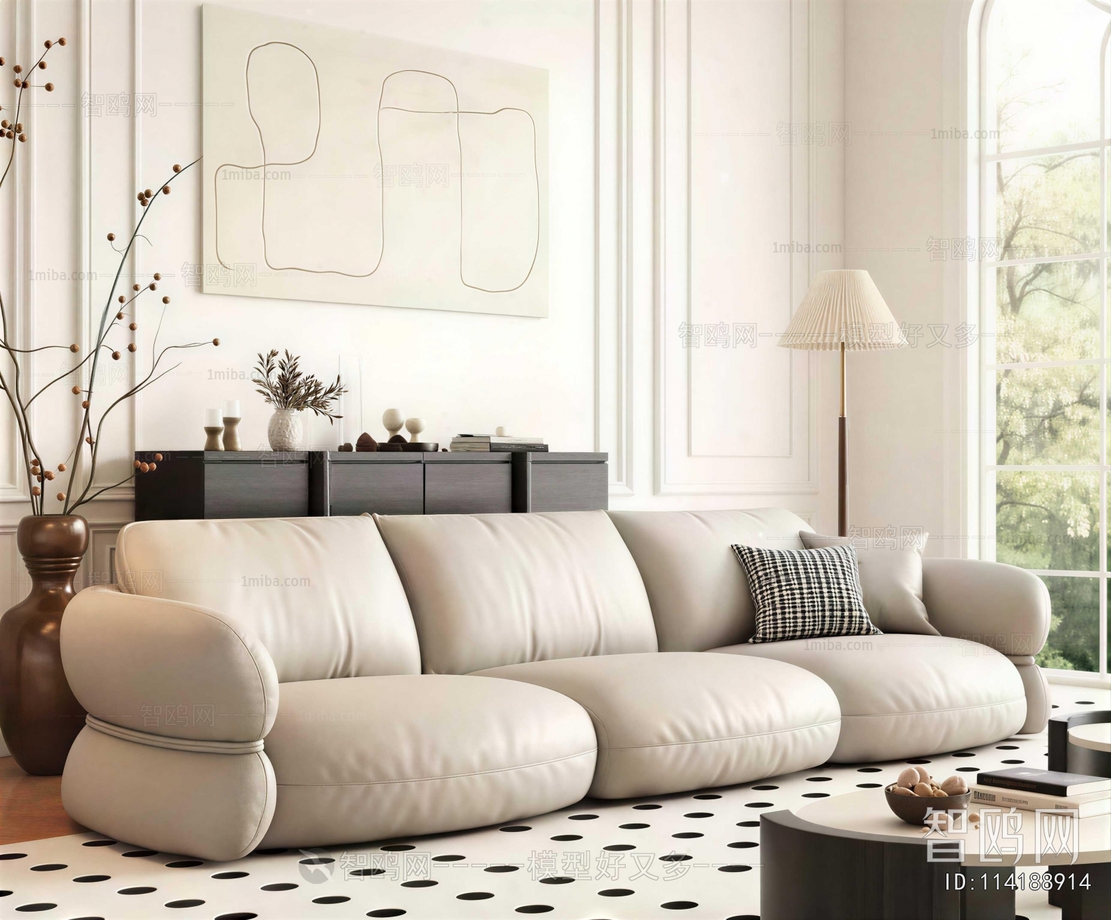 Modern Three-seat Sofa