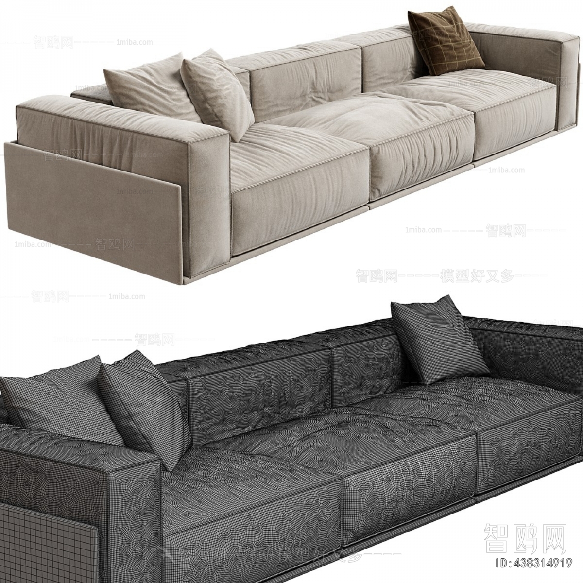 Modern Three-seat Sofa