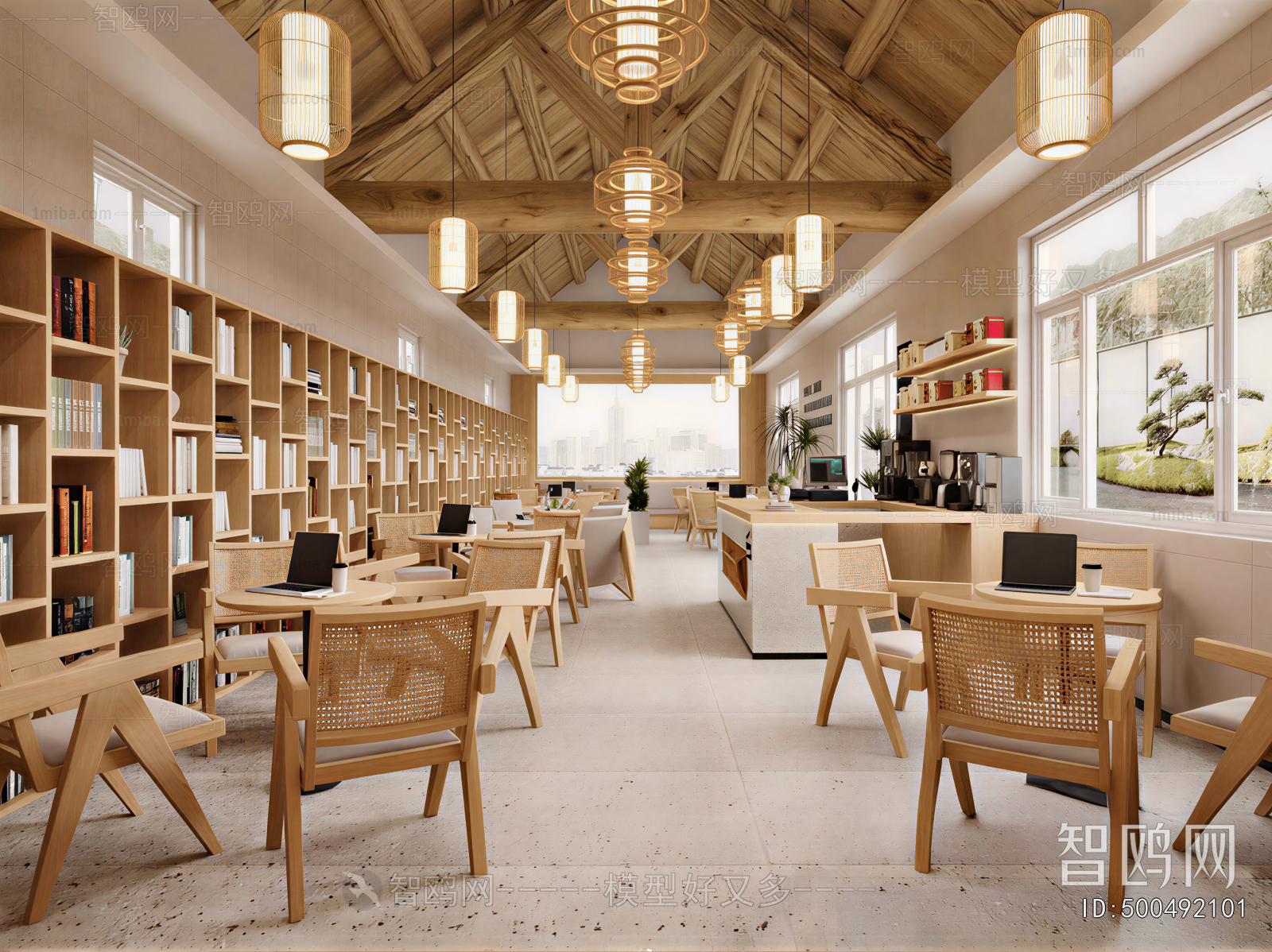 Modern Bookstore Book Bar