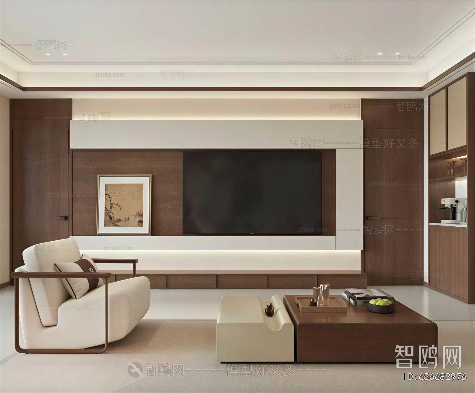 New Chinese Style A Living Room