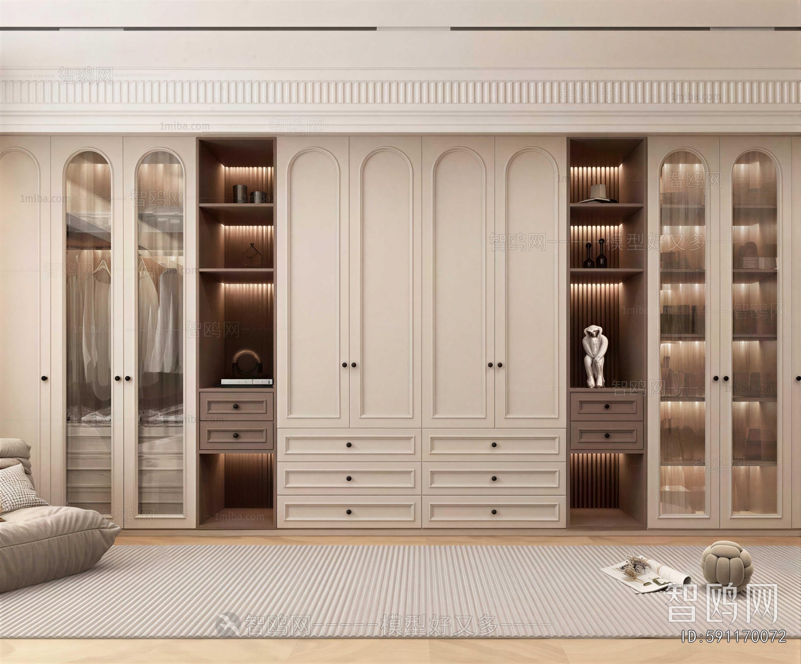 Modern Clothes Storage Area