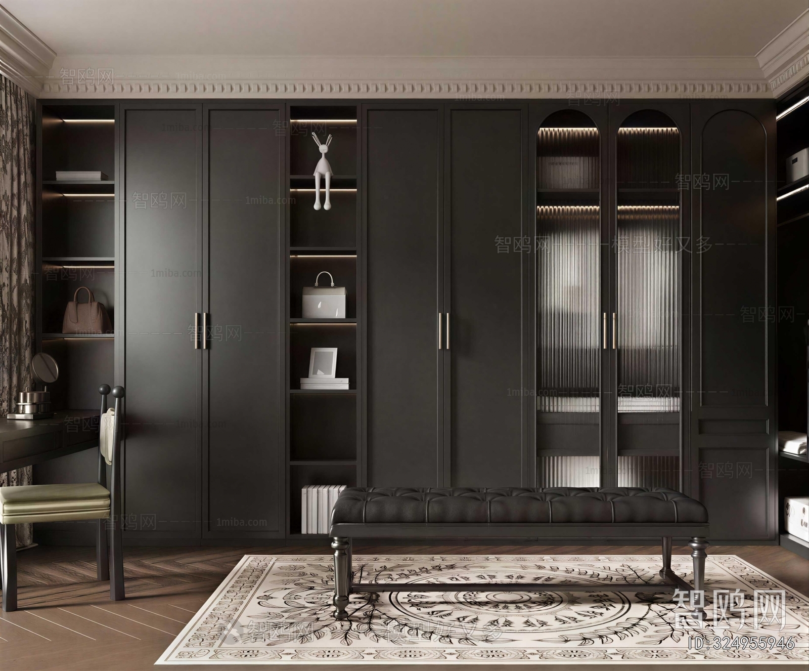 Modern Clothes Storage Area