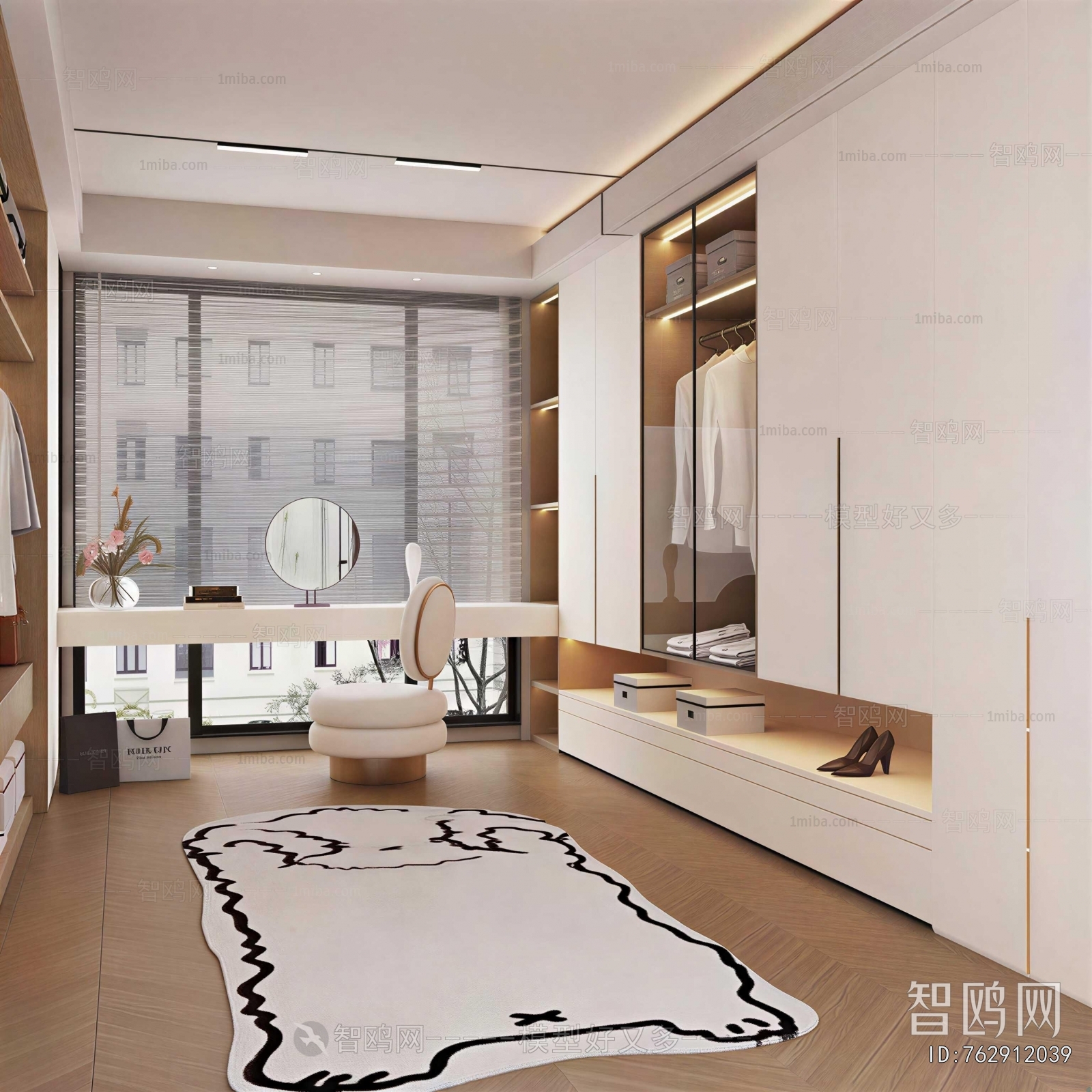 Modern Clothes Storage Area